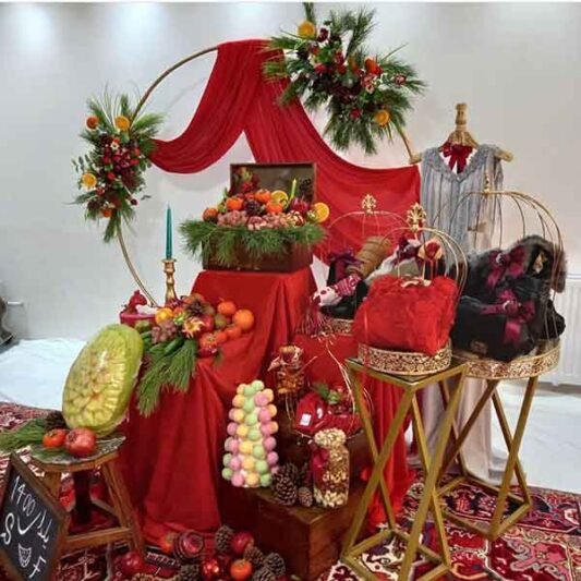  عکس میز شب یلدا عروس