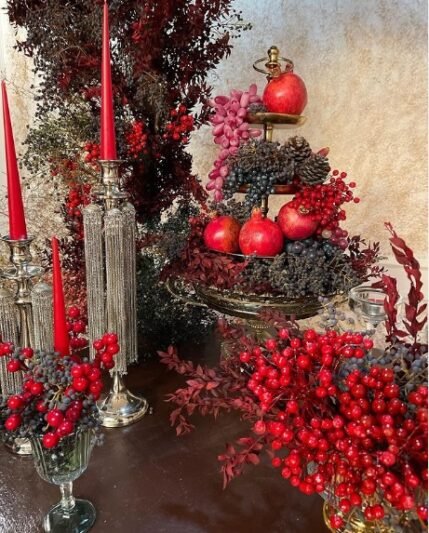  عکس میز شب یلدا عروس