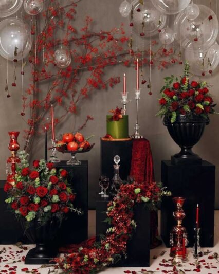  عکس میز شب یلدا عروس