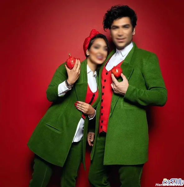 ژست عکس شب یلدا عاشقانه