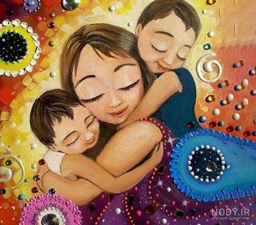  عکس روز مادر کارتونی و فانتزی