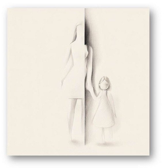  عکس مینیمال مادر دختری