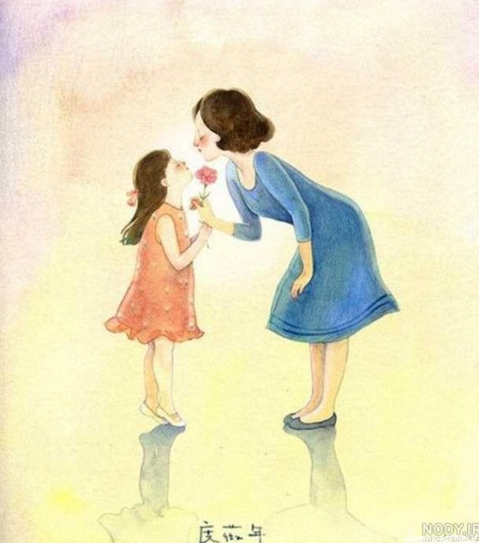  عکس مینیمال مادر دختری