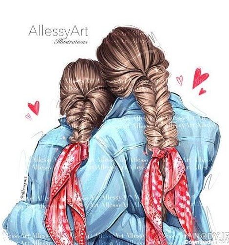  عکس مینیمال مادر دختری