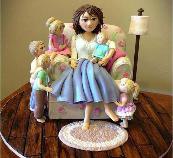  عکس کیک روز مادر زیبا