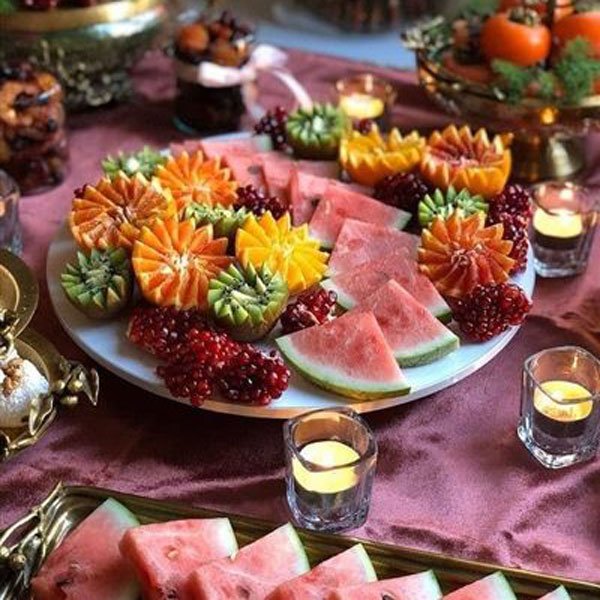  عکس تزیین هندوانه یلدا