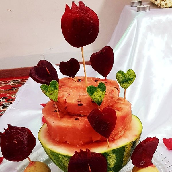  عکس تزیین هندوانه یلدا