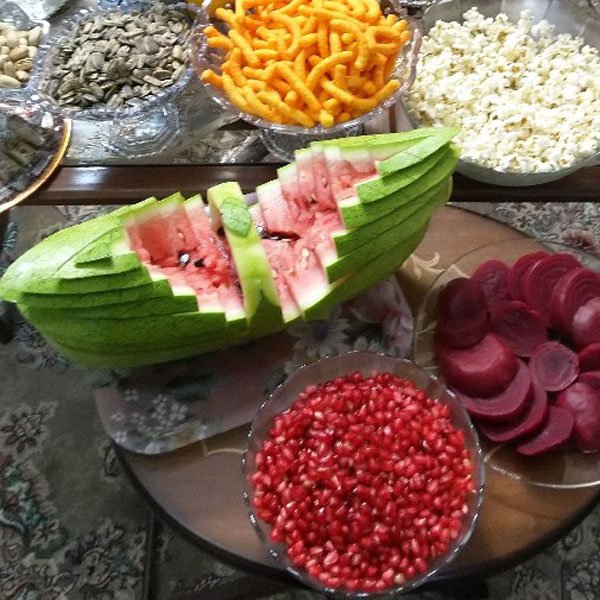  عکس تزیین هندوانه یلدا