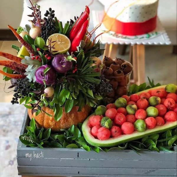  عکس تزیین هندوانه یلدا