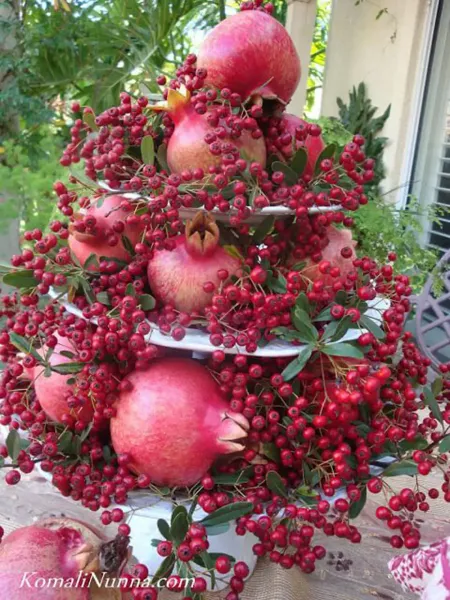  عکس تزیین انار شب یلدا