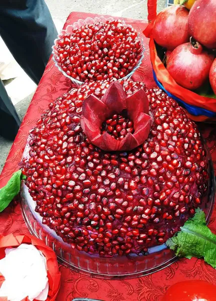  عکس تزیین انار شب یلدا