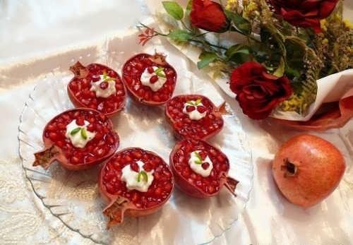  تزیین انار ساده برای مدرسه