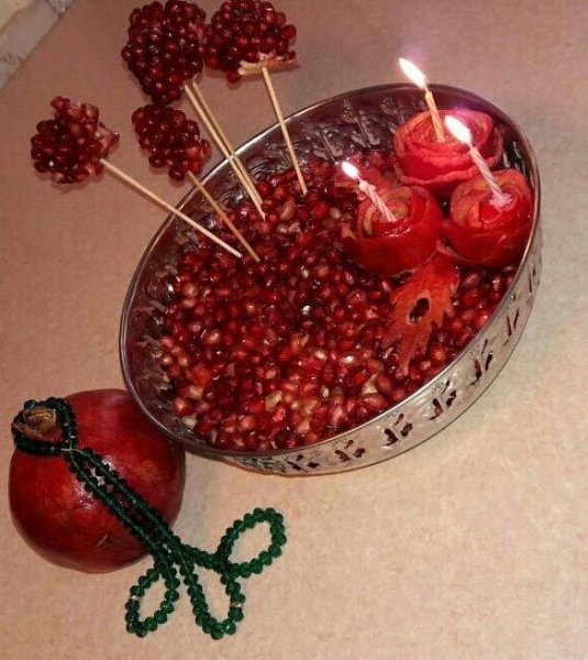  تزیین انار ساده برای مدرسه