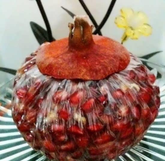  تزیین انار ساده برای مدرسه