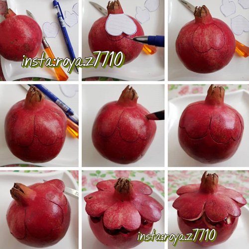  عکس تزیین انار برای شب یلدا