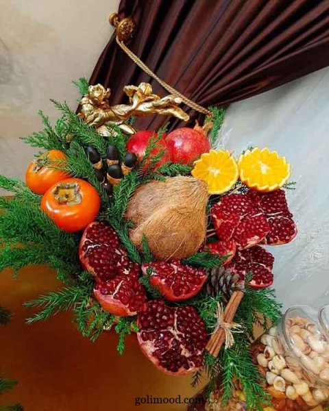  تزیین انار شب یلدا