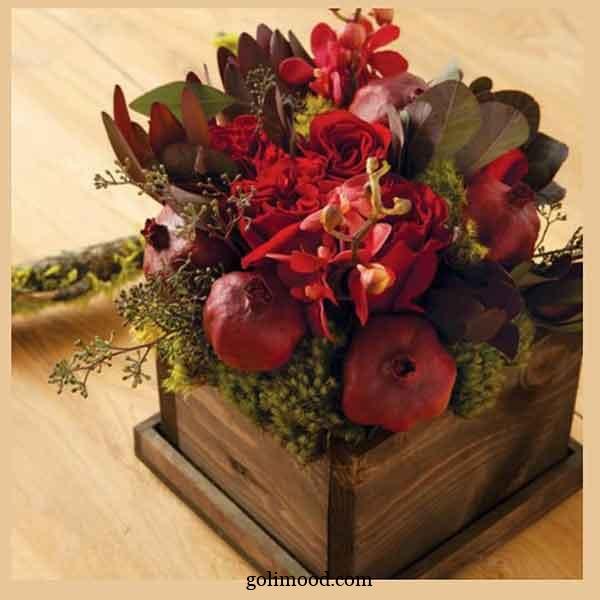  تزیین انار شب یلدا