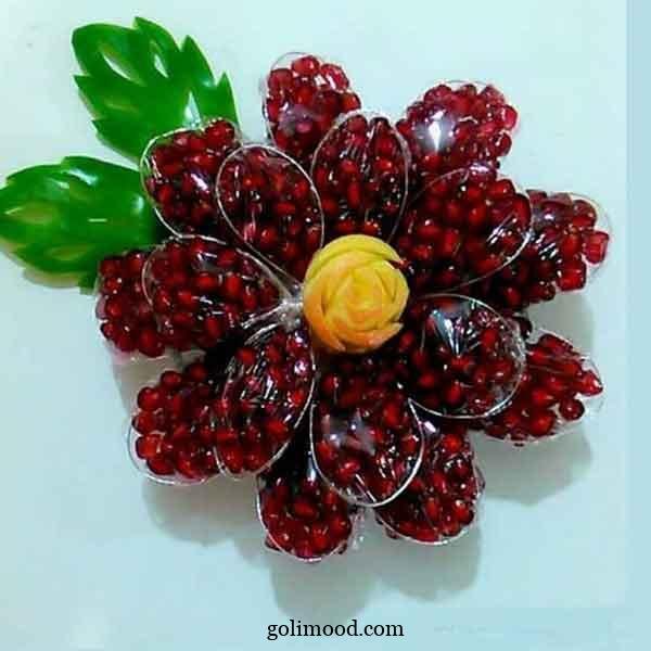  تزیین انار شب یلدا