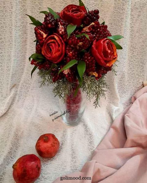  تزیین انار شب یلدا