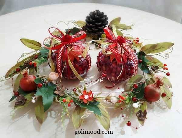  تزیین انار شب یلدا