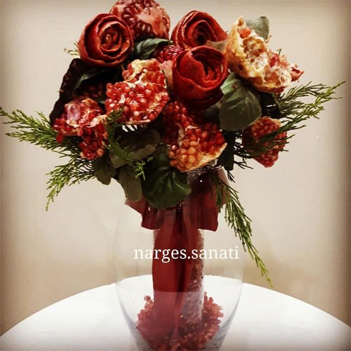 انار تزیین شده برای شب یلدا