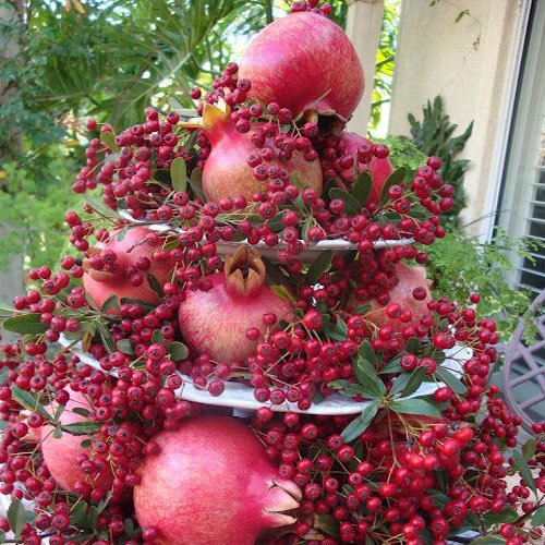  انار تزیین شده برای شب یلدا