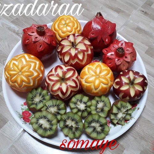  انار تزیین شده برای شب یلدا