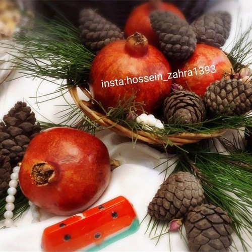  انار تزیین شده برای شب یلدا