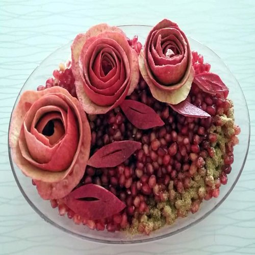  انار تزیین شده برای شب یلدا