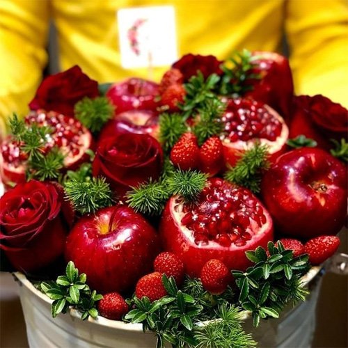  انار تزیین شده برای شب یلدا