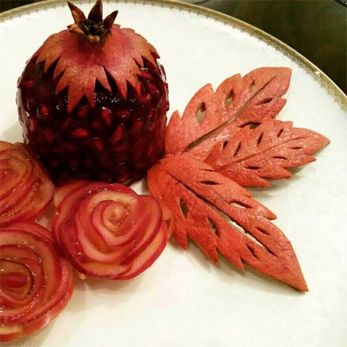 انار تزیین شده برای شب یلدا