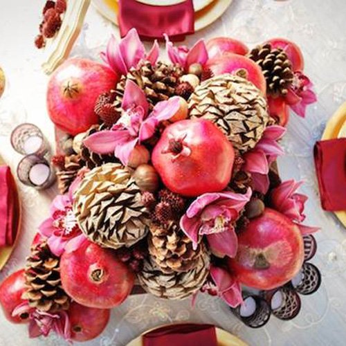  انار تزیین شده برای شب یلدا