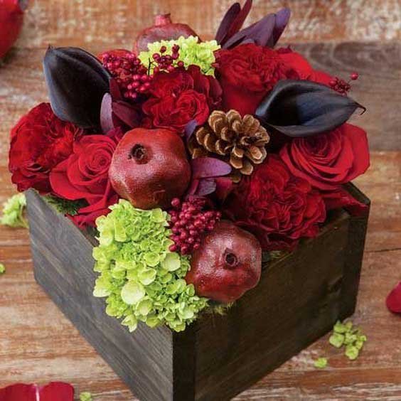  انار تزیین شده برای شب یلدا