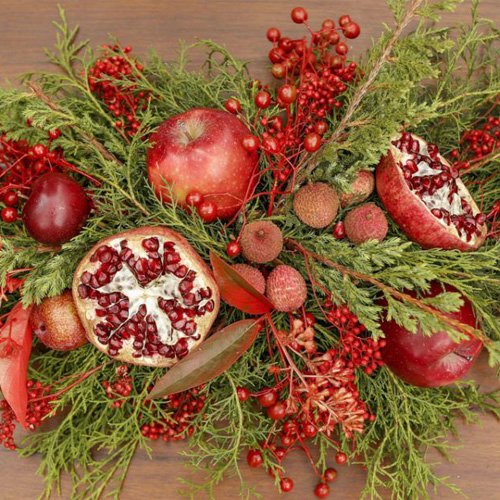  انار تزیین شده برای شب یلدا