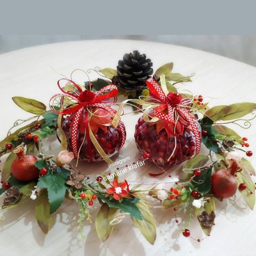  انار تزیین شده برای شب یلدا