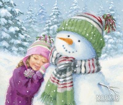  عکس برف کیوت