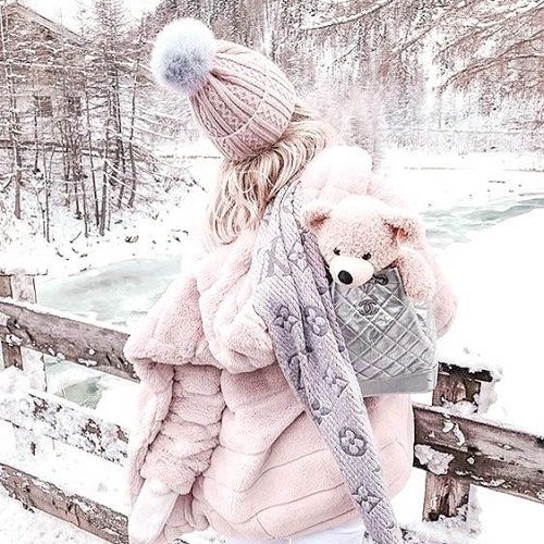  عکس برفی دخترانه