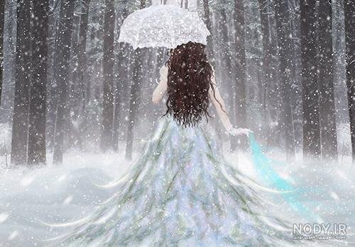  پروفایل زمستانی غمگین