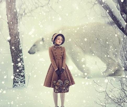  عکس دختر زمستانی فانتزی
