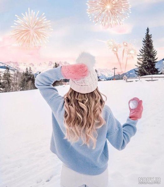 عکس دختر زمستانی فانتزی
