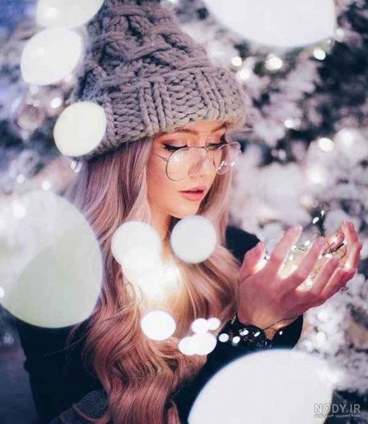  عکس دختر زمستانی فانتزی