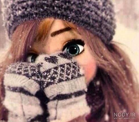  عکس دختر زمستانی فانتزی