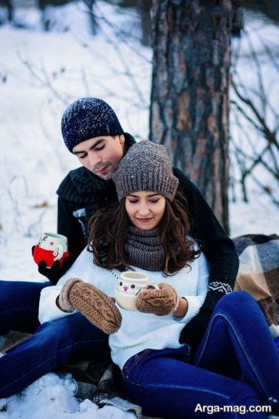  پروفایل برفی عاشقانه