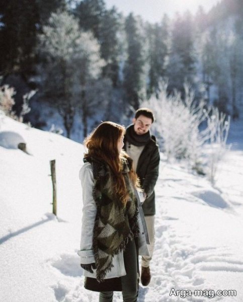  پروفایل برفی عاشقانه