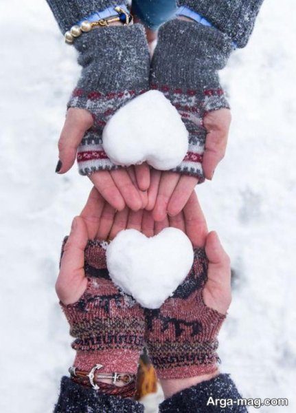  پروفایل برفی عاشقانه