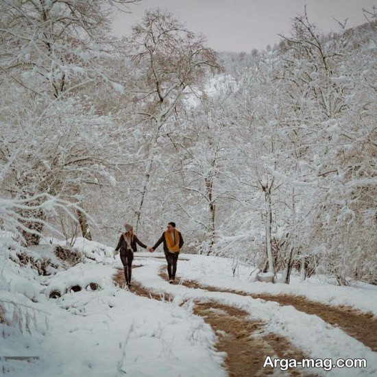  پروفایل برفی عاشقانه