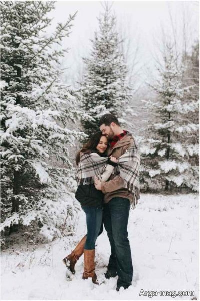  پروفایل برفی عاشقانه