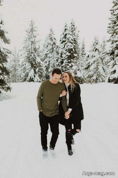  پروفایل برفی عاشقانه