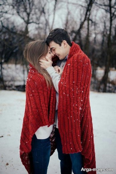  پروفایل برفی عاشقانه