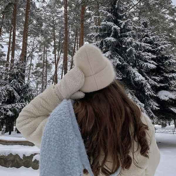  عکس دختر تو برف برا پروفایل